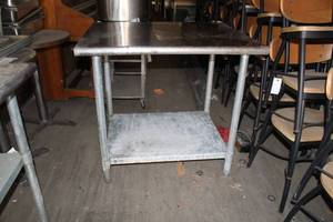 lot 976 image: Royal NSF Stainless Steel Prep Table