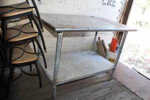 lot 977 image: Farco NSF Stainless Steel Prep Table