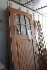 lot 1017 image: House Entrance Door with Frame
