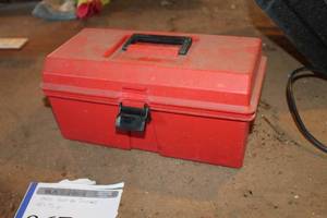 lot 967 image: Plastic Fishing Tackle Box, Fishing Lures