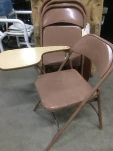 Lot Of 4 Folding Desk Chair - Great For Home Schooling