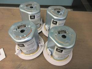 lot 39 image: JBL Control 24CT Micro 2-Way Vented Ceiling Speaker Built-in Transformer, 4 Woofer