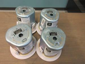 lot 40 image: JBL Control 24CT Micro 2-Way Vented Ceiling Speaker Built-in Transformer, 4 Woofer