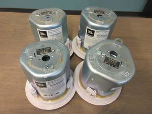 lot 41 image: JBL Control 24CT Micro 2-Way Vented Ceiling Speaker Built-in Transformer, 4 Woofer