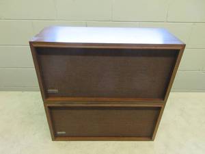 lot 48 image: Scott S-10B Controlled impedance Two Way Speakers Pair Vintage