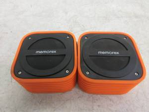 lot 100 image: Memorex MW212-re Universal Portable Bluetooth Wireless Speaker Rechargeable