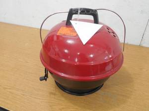 lot 95 image: 14 in. Portable Charcoal Grill in Red