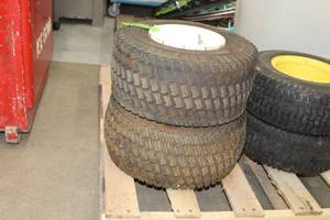 lot 459 image: Lot of (2) Classic Foam-Filled Utility Tires 18-8NHS with Rims 9