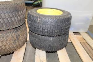 lot 460 image: Lot of (2) Utility Tires 16x6.50-8NHS with Rims 9