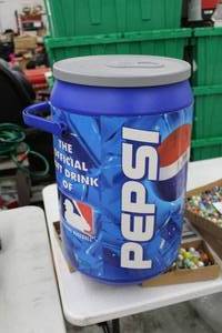 lot 445 image: Pepsi MLB Commercial Cooler with Lid