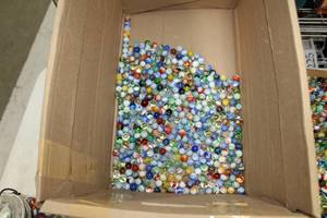lot 451 image: Lot of (1 Box) Vintage Player Marbles - Part of a 50 year collection