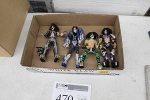 lot 470 image: Lot of (4) KISS Action Figures