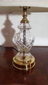 Striking Crystal Urn Table Lamp by Waterford