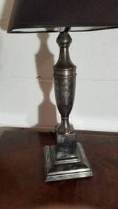 Contemporary Nickel Urn Table Lamp
