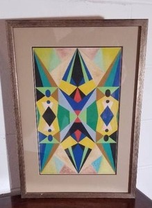Retro Mod Geometrical Fine Art Print