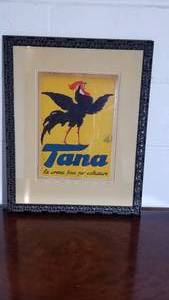 Fantastic 1936 Lithograph Advertisement- Tana