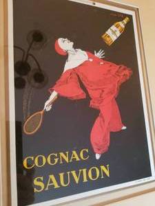 Amazing Fine Art Italian Stone Lithograph- Cognac Sauvion