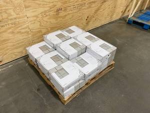 lot 16 image: BOUTIQUE CERAMIC Lot of 23 Cases of-  Boutique Gray 12-in x 12-in Glazed Ceramic Random Mosaic Wall Tile.  193 sq. ft. of Coverage