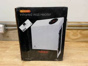 lot 33 image: HEAT STORM 1000-Watt Infrared Cabinet Electric Space Heater with Remote Included