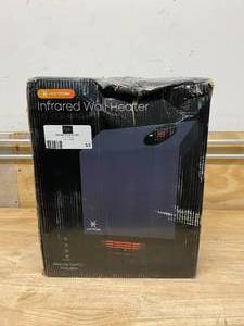 lot 53 image: HEAT STORM Quartz Infrared Wall Heater with Remote Control (not working properly)