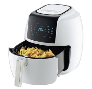lot 58 image: GOWISE USA 8-in-1 5.8 Qt. Touch Screen White Air Fryer with Recipe Book