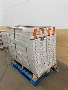 lot 72 image: HOME DECORATORS COLLECTION Lot of 67 Cases of- Sonoma Oak 8 mm Thick x 7-23 in. Wide x 50-58 in. Length Laminate Flooring (21.48 sq. ft.  case).  1,439 total sq. ft.