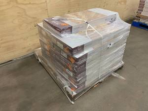 lot 73 image: HOME DECORATORS COLLECTION Lot of 13 Cases of-  Horizontal Toast 58 in. T x 5 in. W x 38.59 in. L Solid Bamboo Flooring(24.12 sq. ft.  case).  313 total sq. ft.