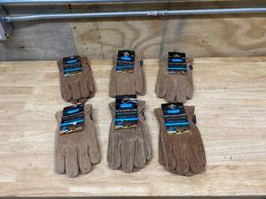 lot 91 image: CORDOVA CONSUMER PRODUCTS Lot of 6-  Mens Winter Gloves (5-Large and 1-XL)