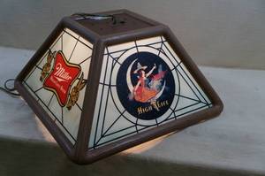 lot 156 image: Miller High Life Hanging Light