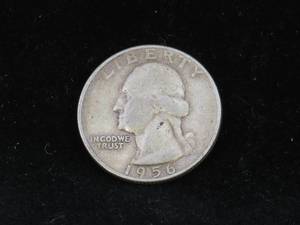 lot 73 image: 1956-P Silver Washington Quarter