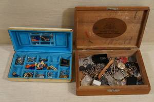 lot 70 image: Cufflinks, Pins, Watches