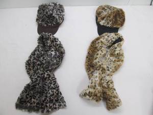 lot 63 image: Hat and scarves