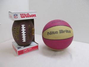 lot 165 image: Football, Basketball