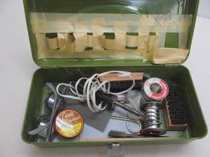 lot 283 image: Tool case, soldering gun, paste