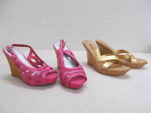 lot 353 image: Wedge sandals