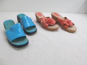 lot 357 image: Wedge sandals
