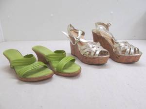 lot 360 image: Wedge sandals