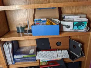 lot 243 image: Blank DVDs, Keyboards, Misc. Office Supplies