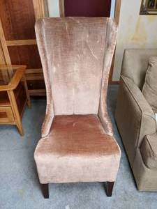 lot 208 image: Elegant High Back Dining Chair