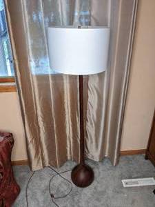 lot 231 image: Modern Wood Floor Lamp
