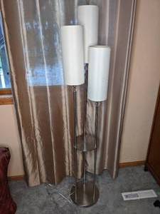 lot 232 image: Modern Metal Floor Lamp