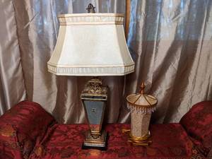 lot 234 image: Pair of Ornate Table Lamps
