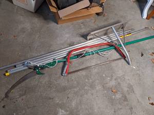 lot 303 image: Bow Saw, Pole Saw, and Misc. Items