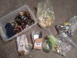lot 342 image: Lot of Assorted Drapery and Drawer Hardware