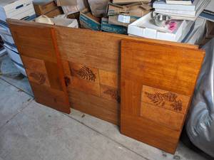 lot 349 image: Danish Wood Table with Fold-Out Sides and Legs