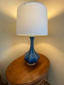 lot 138 image: Modern Blue Table Lamp