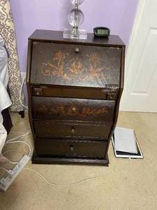 lot 151 image: Small Fold Down Desk - As Is