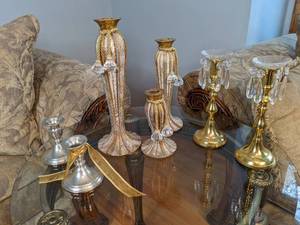 lot 12 image: Lot of Fancy Candlesticks