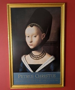 lot 30 image: Petrus Christus Exhibition Poster in Gold Frame