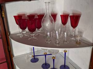 lot 42 image: Sets of Glasses and a Decanter